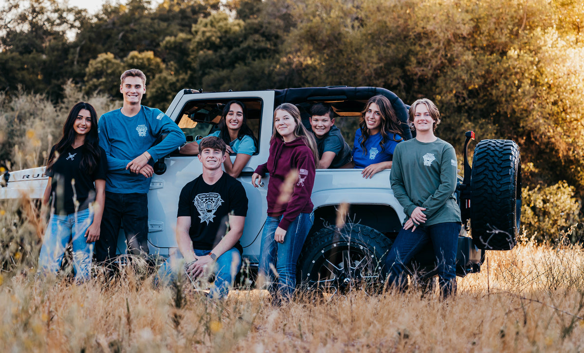 Group Photo Wearing Merchandise